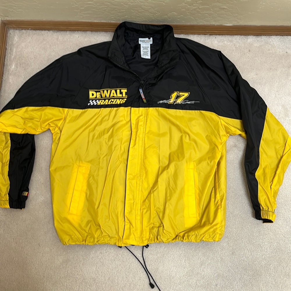 NASCAR De WALT  Mens Roush Racing Jacket Windbreaker Team Caliber #17 Size Large